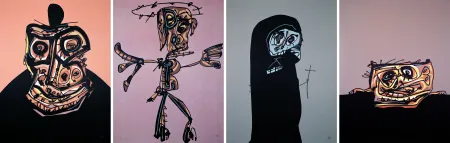 Lithograph Saura - Retrato de Felipe II, Crucifixión, El perro de Goya, Doña Jerónima de la Fuente