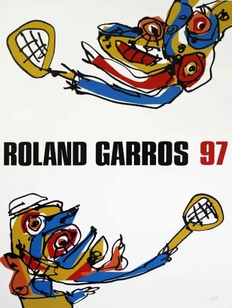 Screenprint Saura - Roland Garros 97