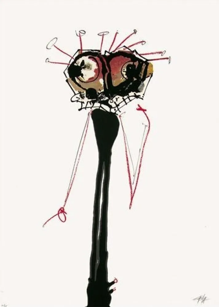 Screenprint Saura - Sans titre