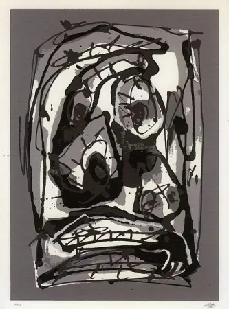 Screenprint Saura - Serie Emblemas, plancha 3