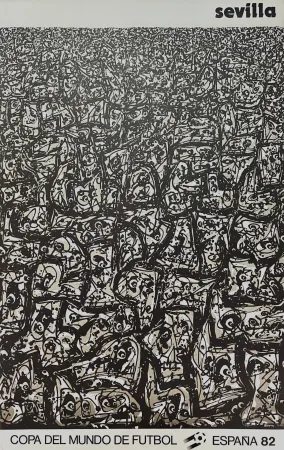 Poster Saura - Sevilla - Copa del Mundo de futbol