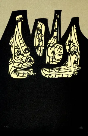 Lithograph Saura - Si, Mi, La, Ré