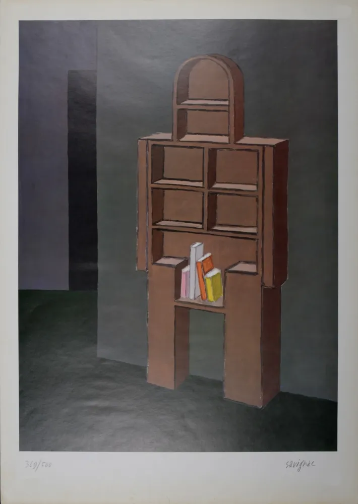 Lithograph Savignac - Bibliosex