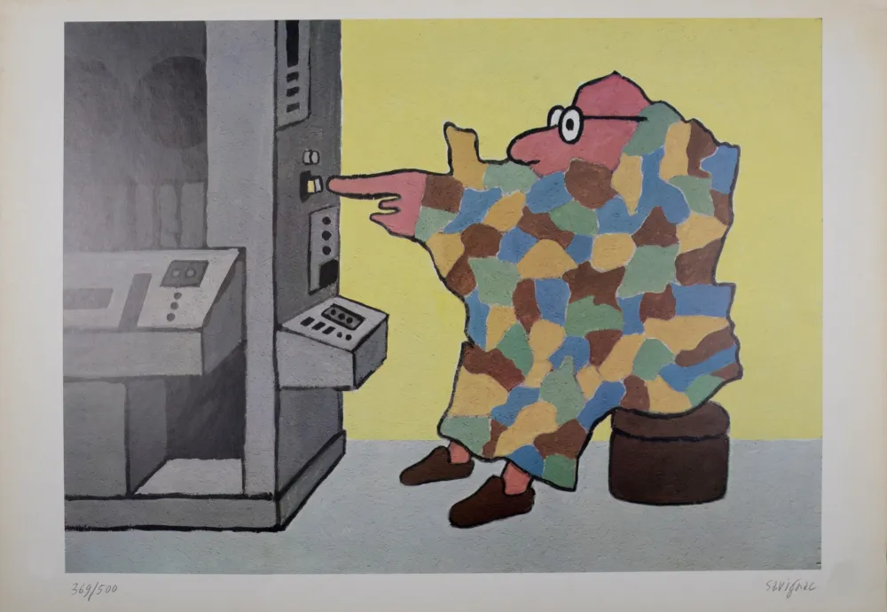 Lithograph Savignac - Douce France