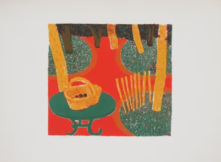 Lithograph Savin  - Le Jardin