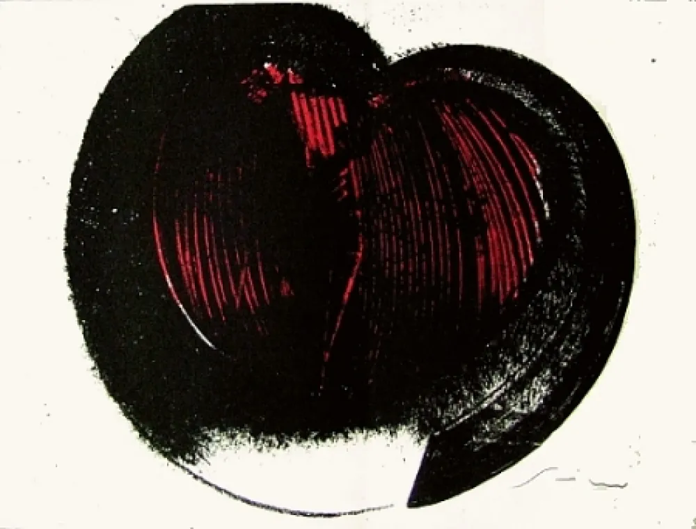 Lithograph Scanavino - A mezzo della notte