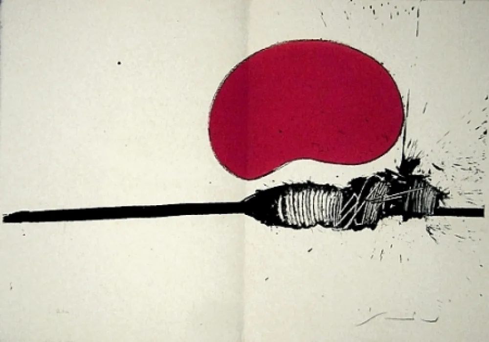 Lithograph Scanavino - A mezzo della notte