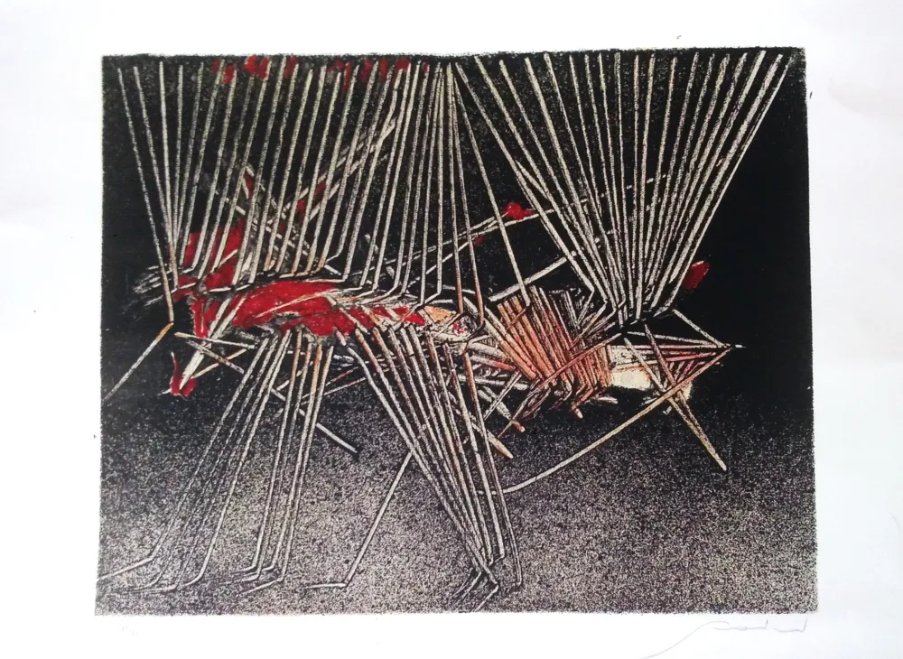 Lithograph Scanavino - Composizione