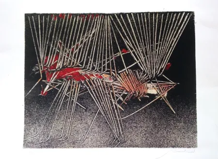 Lithograph Scanavino - Composizione