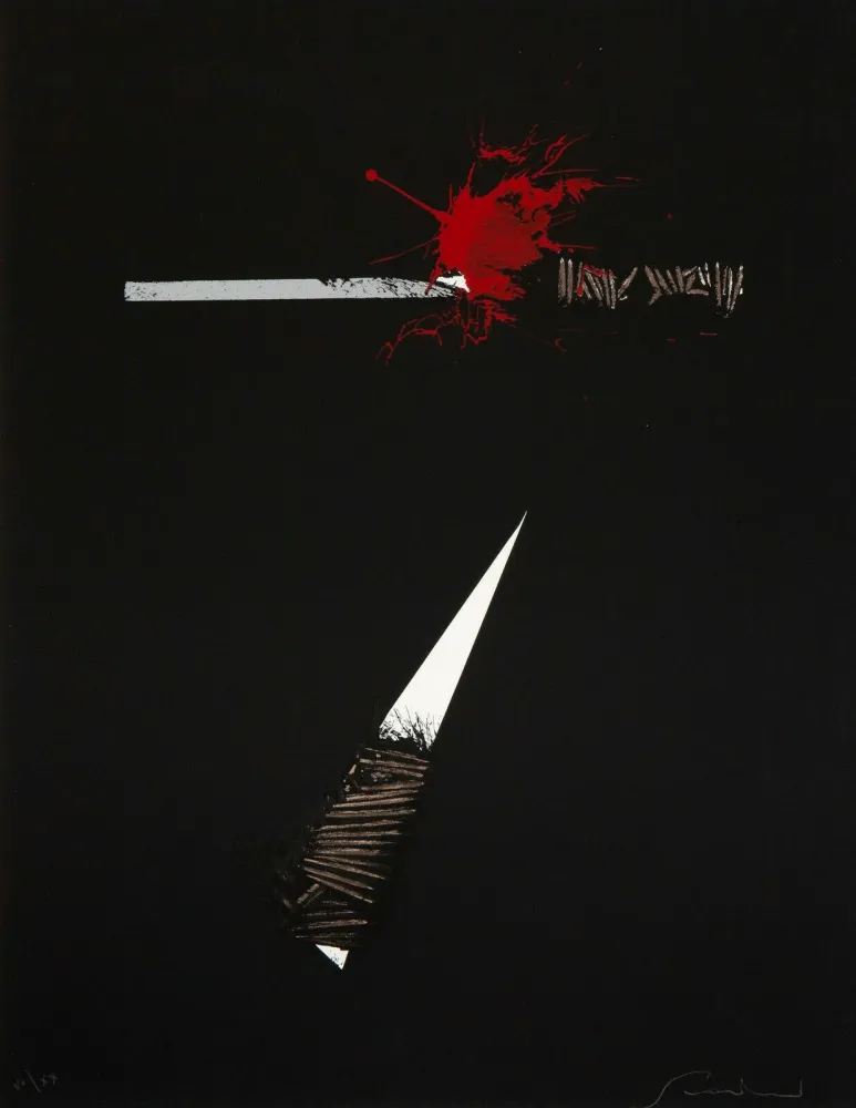 Lithograph Scanavino - Tramature