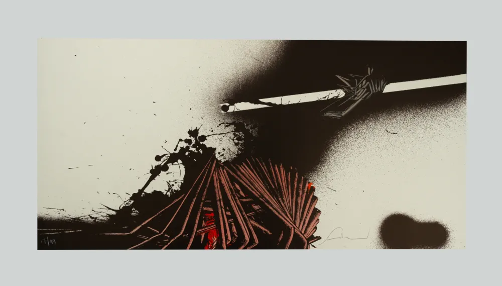 Screenprint Scanavino - Tramature (B)