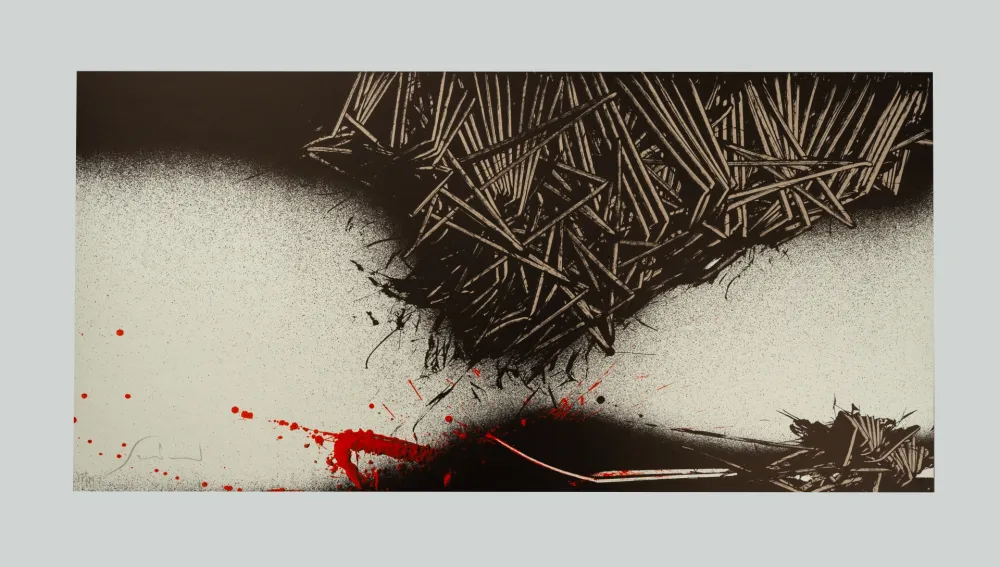 Screenprint Scanavino - Tramature (E)