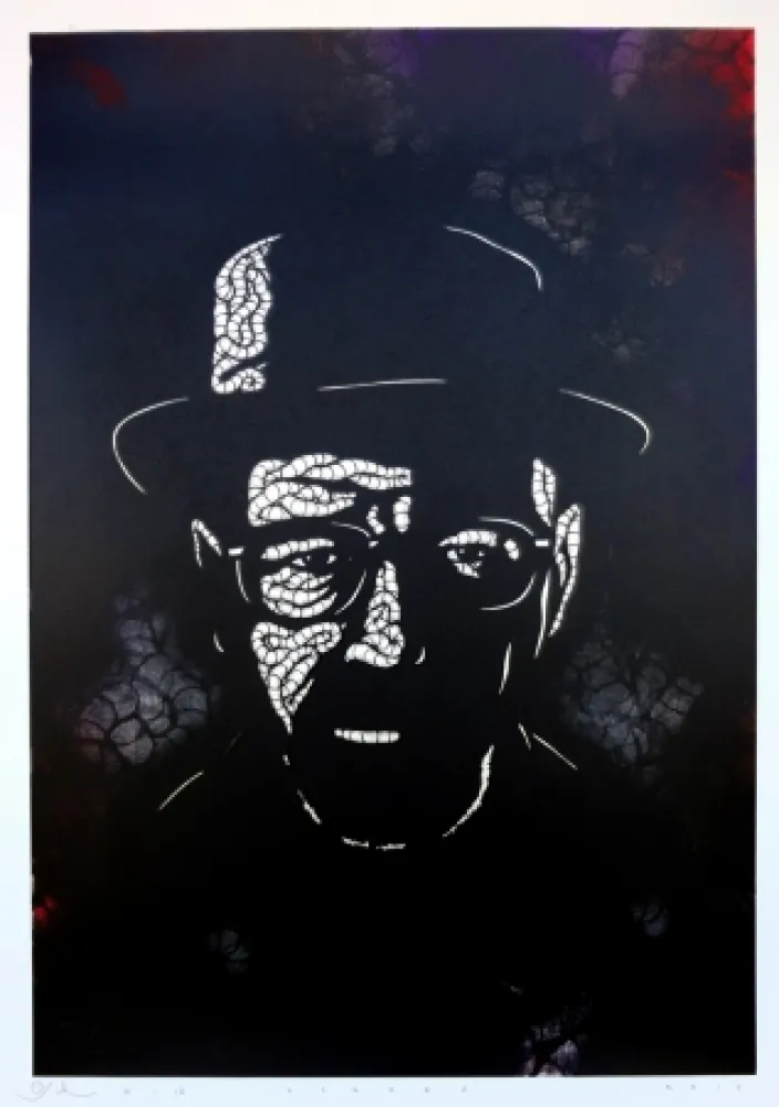 Screenprint Schade - Heisenberg (gold)