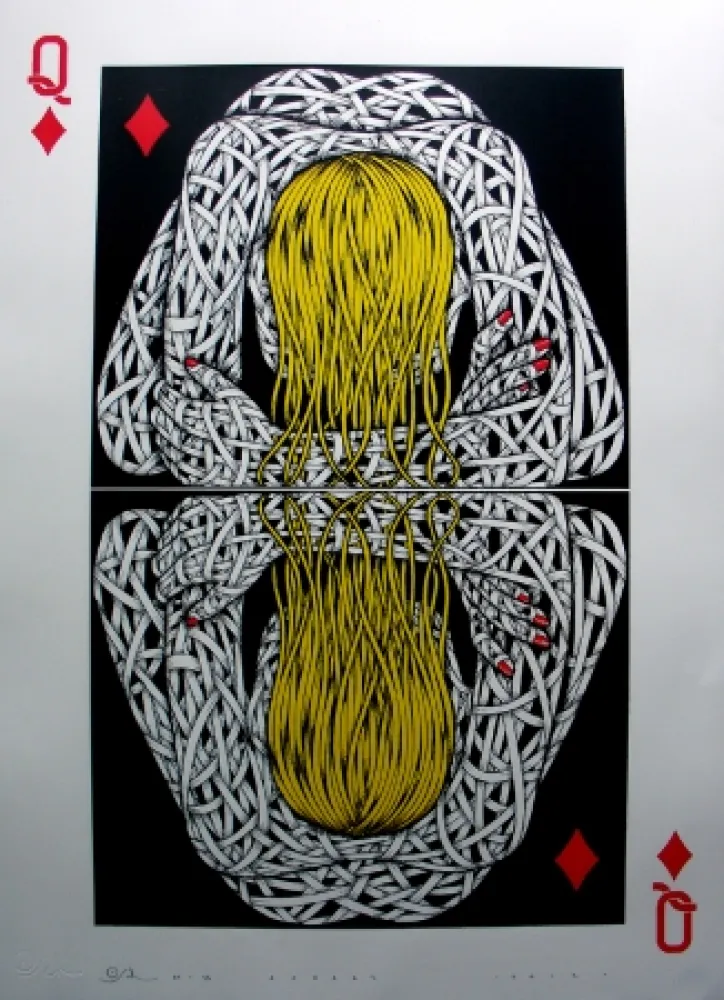 Screenprint Schade - Narcissist Queen