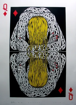 Screenprint Schade - Narcissist Queen