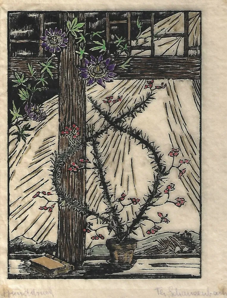 Woodcut Schanzenbach - Untitled