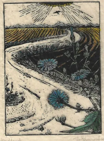 Woodcut Schanzenbach - Untitled
