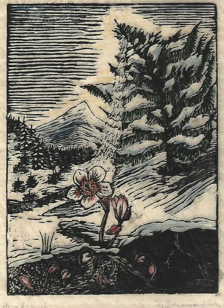 Woodcut Schanzenbach - Untitled