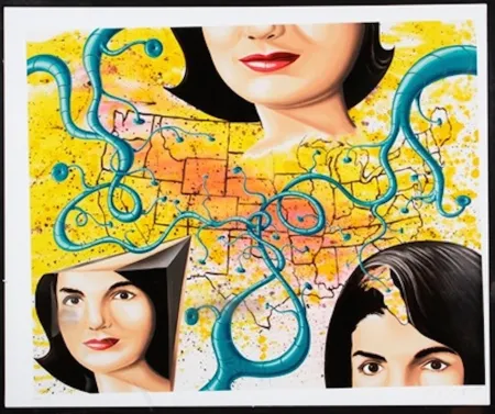 Screenprint Scharf - 3 Faces Jackie