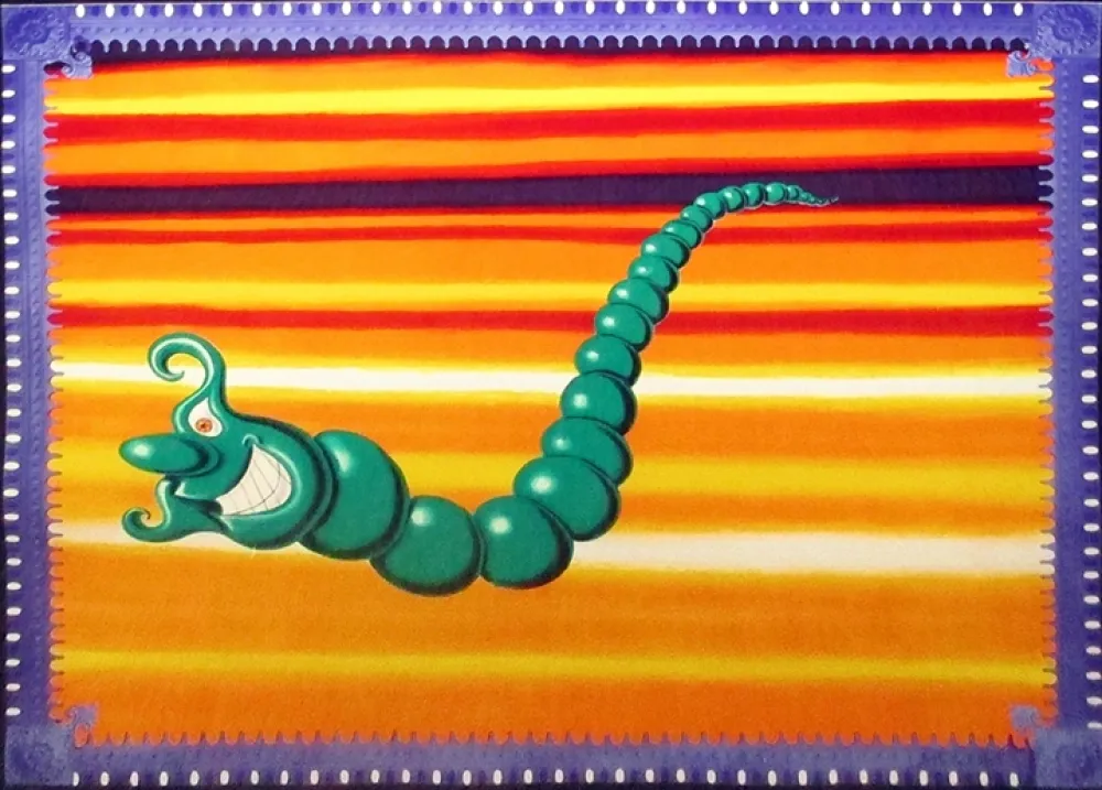 Screenprint Scharf - Jade Pea God