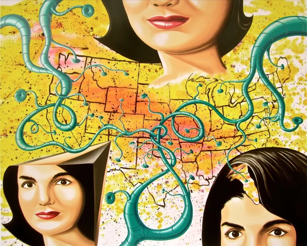 Screenprint Scharf - The Three Faces of Jackie