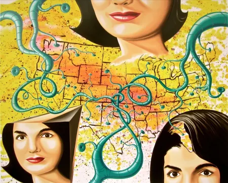 Screenprint Scharf - The Three Faces of Jackie