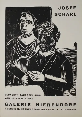 Woodcut Scharl - Paar