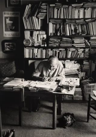 Photography Scheidegger - Alberto Magnelli, Paris, um 1951. 