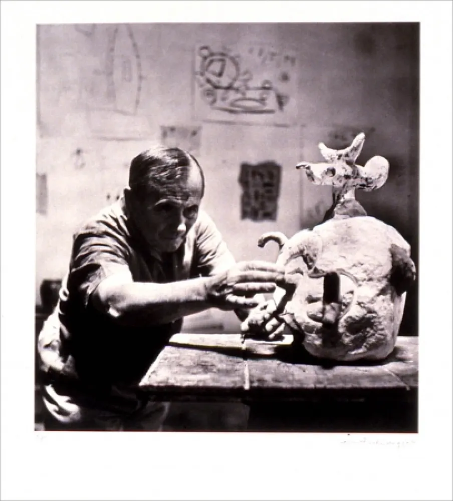 Lithograph Scheidegger - Miro traces d' une rencontre