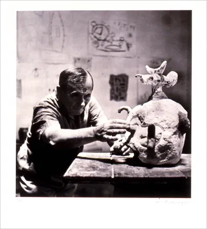 Lithograph Scheidegger - Miro traces d' une rencontre