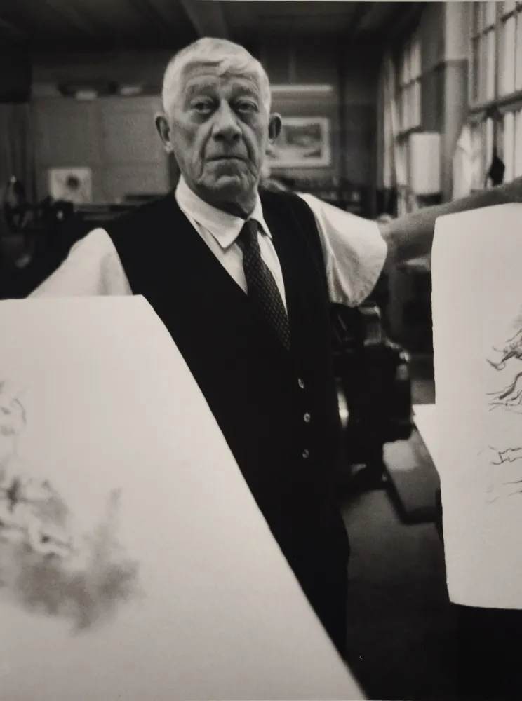 Photography Scheidegger - Oskar Kokoschka, 1967.