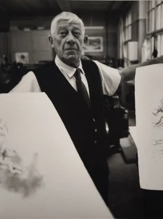 Photography Scheidegger - Oskar Kokoschka, 1967.