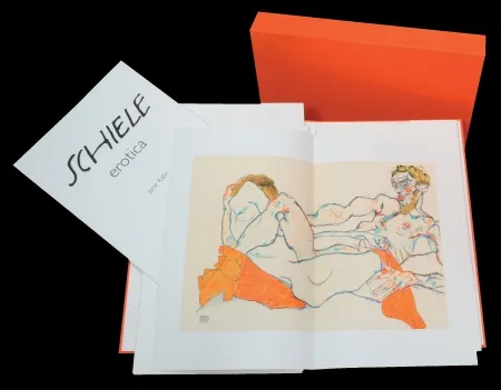 Lithograph Schiele - EROTICA - Signé au crayon par / Hand-signed in pencil by JANE KALLIR