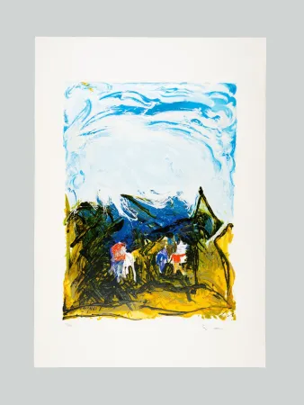 Screenprint Schifano - Area aperta