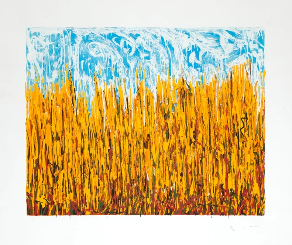 Screenprint Schifano - Campo di pane