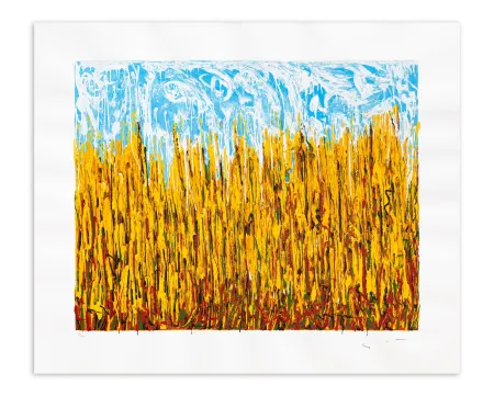 Screenprint Schifano - Campo di pane