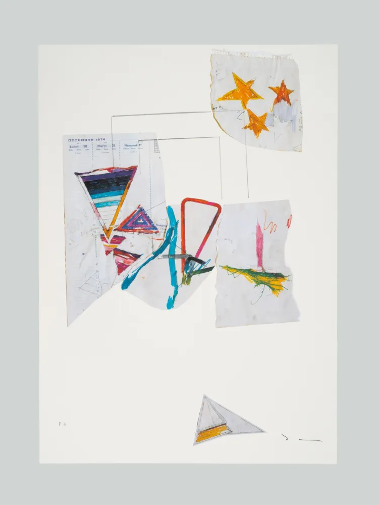 Lithograph Schifano - Composizione