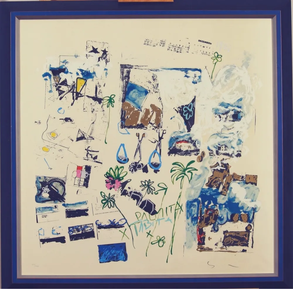 Lithograph Schifano - Dicembre