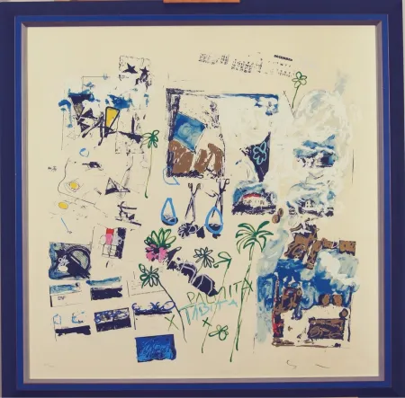 Lithograph Schifano - Dicembre