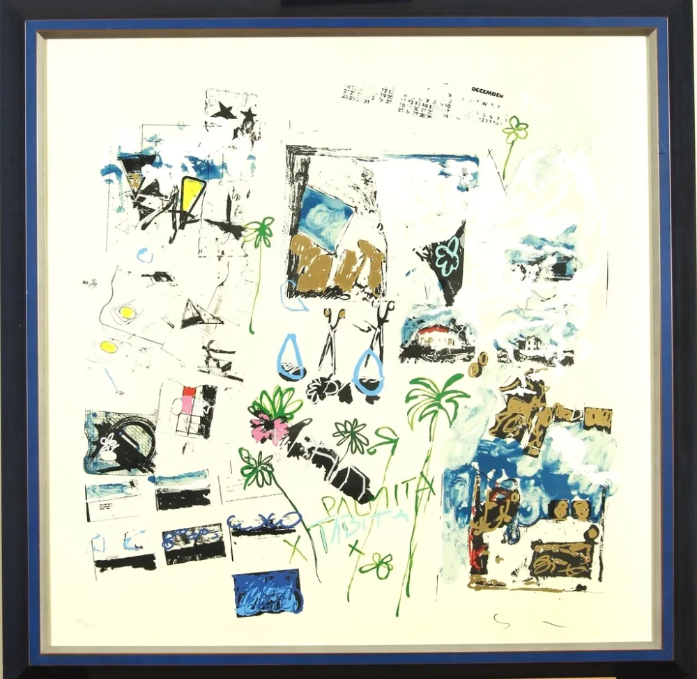 Lithograph Schifano - Dicembre