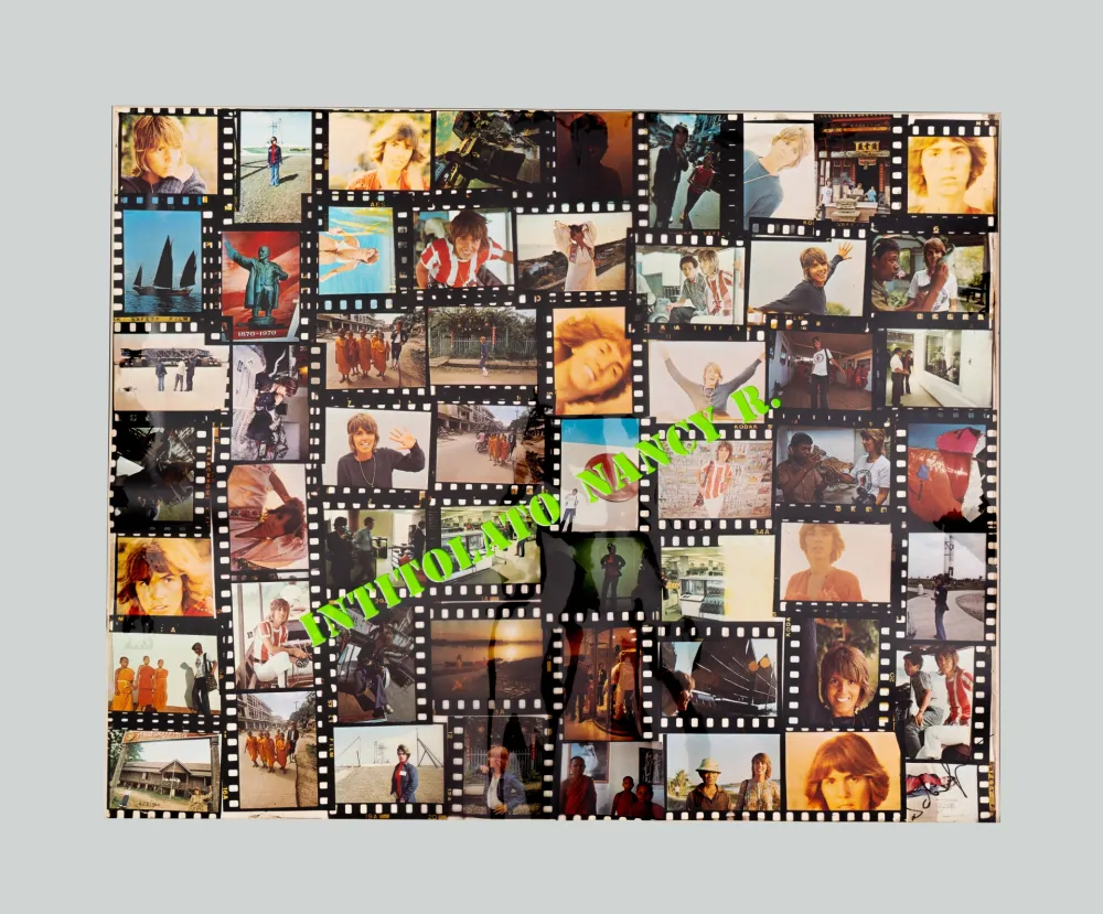 Lithograph Schifano - Intitolato a Nancy R.