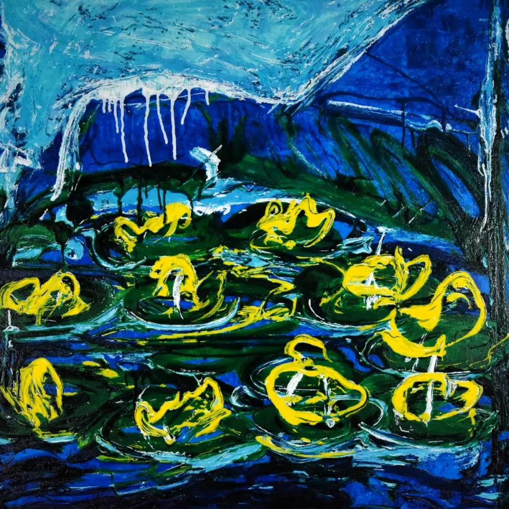 Lithograph Schifano - Mario Schifano (1934–1998) - Acquatico - Enamel screen printing - 1988