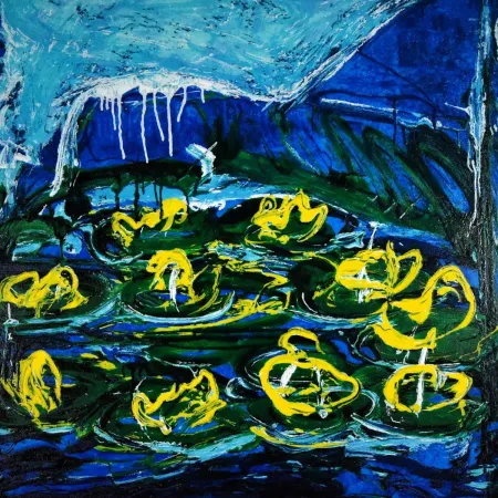 Lithograph Schifano - Mario Schifano (1934–1998) - Acquatico - Enamel screen printing - 1988