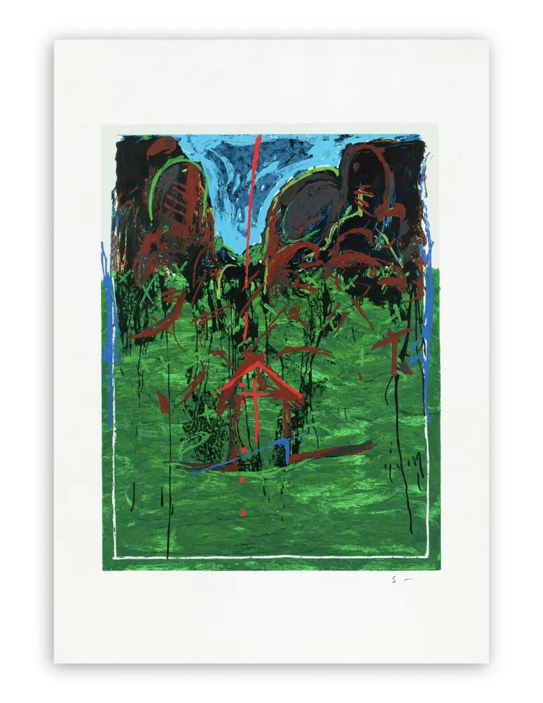 Screenprint Schifano - Mario Schifano (1934–1998) - Casetta - Enamel screen printing - 1993