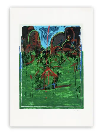 Screenprint Schifano - Mario Schifano (1934–1998) - Casetta - Enamel screen printing - 1993