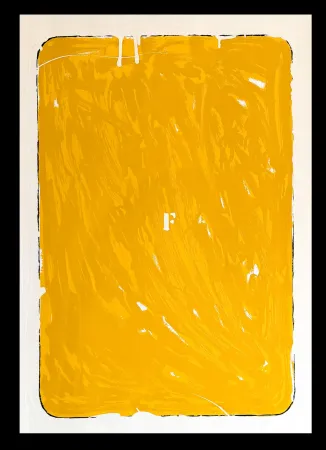 Screenprint Schifano - Mario Schifano (1934–1998) - Monochrome - Materic serigraphy with enamels on cardboard - 1975
