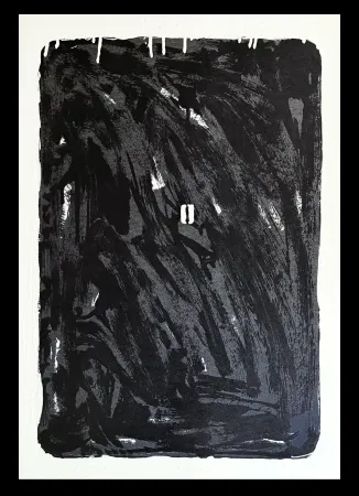Screenprint Schifano - Mario Schifano (1934–1998) - Monochrome - Materic serigraphy with enamels on cardboard - 1975