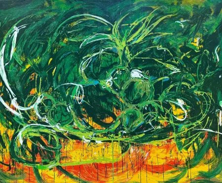 Screenprint Schifano - Mario Schifano (1934–1998) – Natura – Enamel screen printing, 38-colour printing on Magnani di Pescia paper – 1988