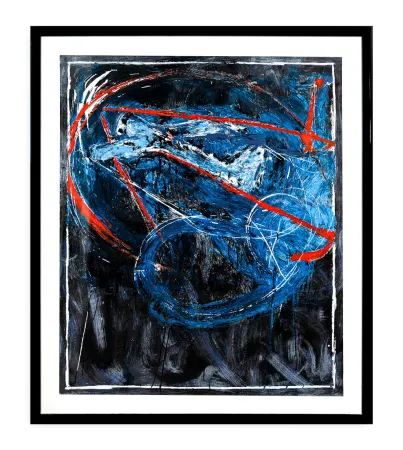 Screenprint Schifano - Mario Schifano ( 1934 - 1998 ) - NAVIGATORE NOTTURNO - Enamel screen print in 45 colors on Magnani paper - 1989