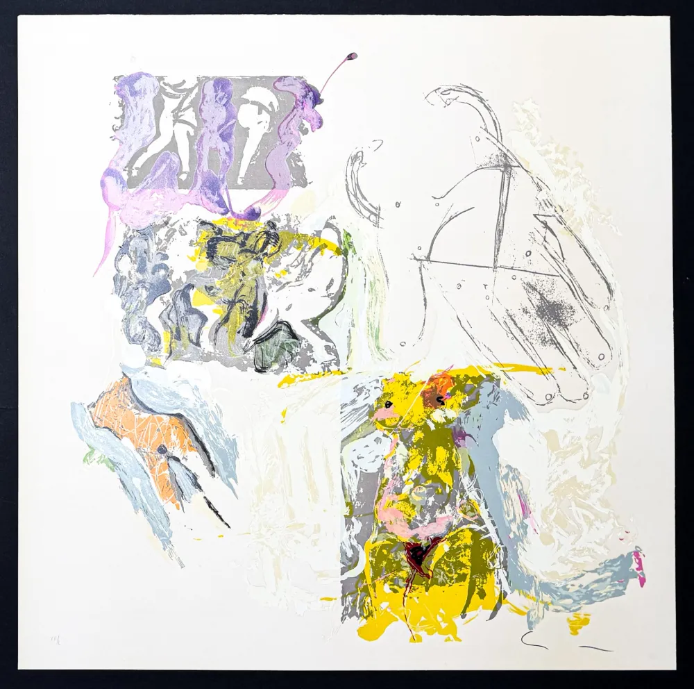 Lithograph Schifano - Mario Schifano (1934–1998) – Sensuale – Lithograph with screen printing on paper – 1988